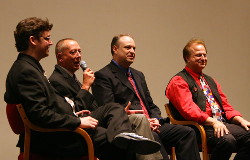 Lane Barry Peter and Jack all onstage at Hancher Premiere